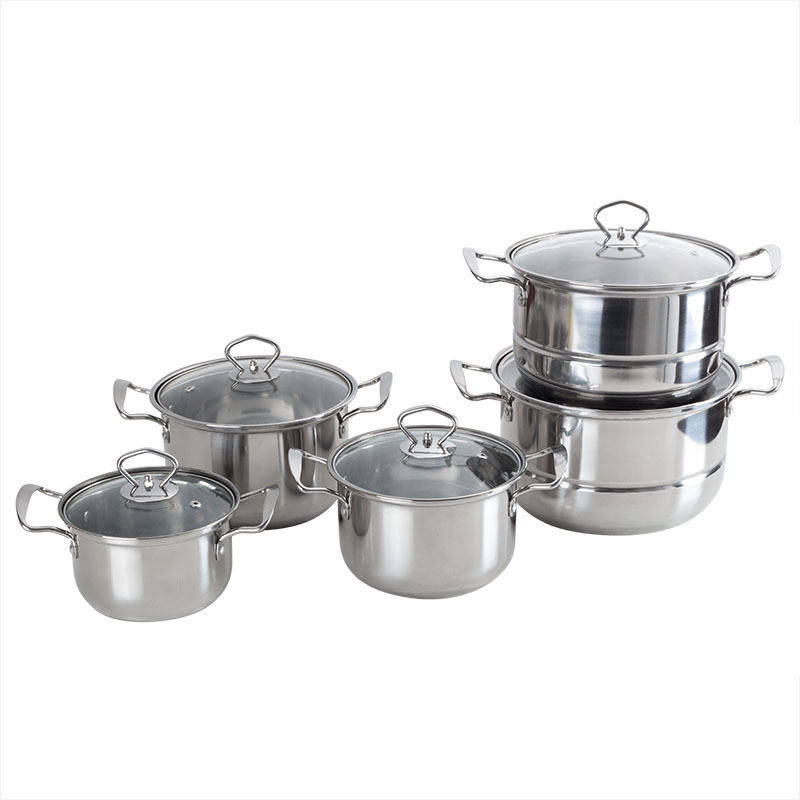 YUTAI 12pcs stainless steel stock pot set with steamers 1