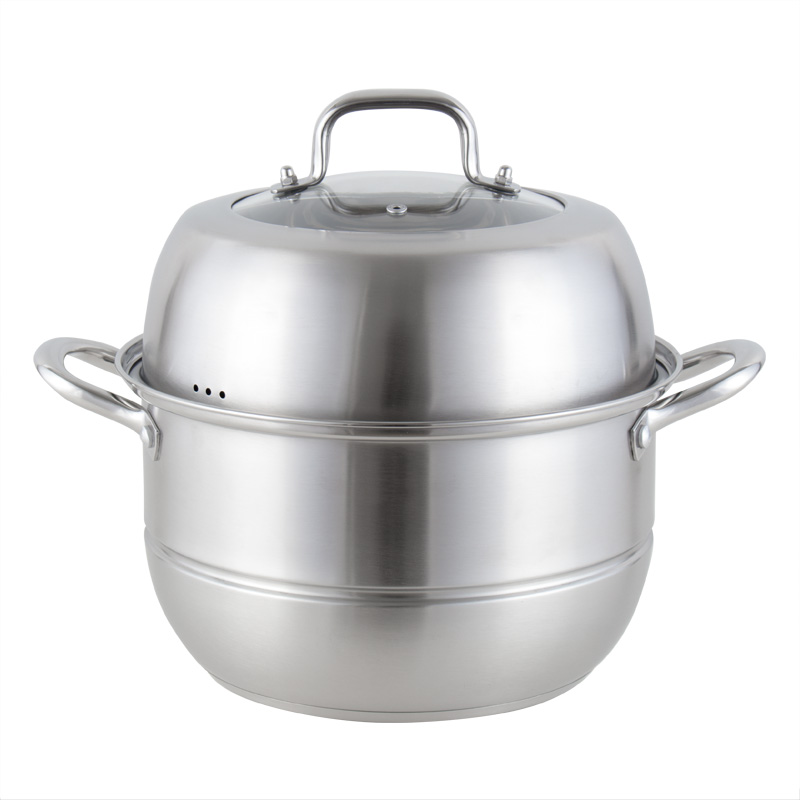 YUTAI 26-36CM Two-layer stainless steel steamer with composite bottom