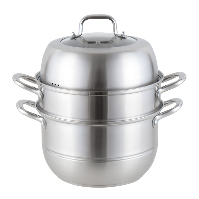YUTAI 26-36CM three-layer stainless steel steamer with composite bottom