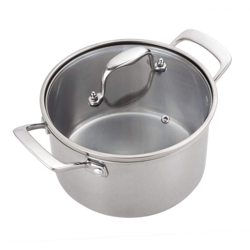 YUTAI 304 Composite Steel Stainless Steel Soup Pot 20-24CM Kitchenware  3