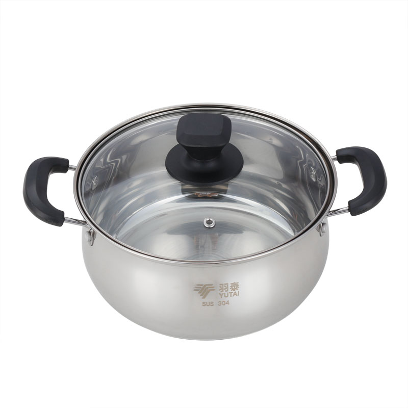 YUTAI 304 Stainless Steel Soup Pot 20-24CM Kitchenware Composite Bottom 2