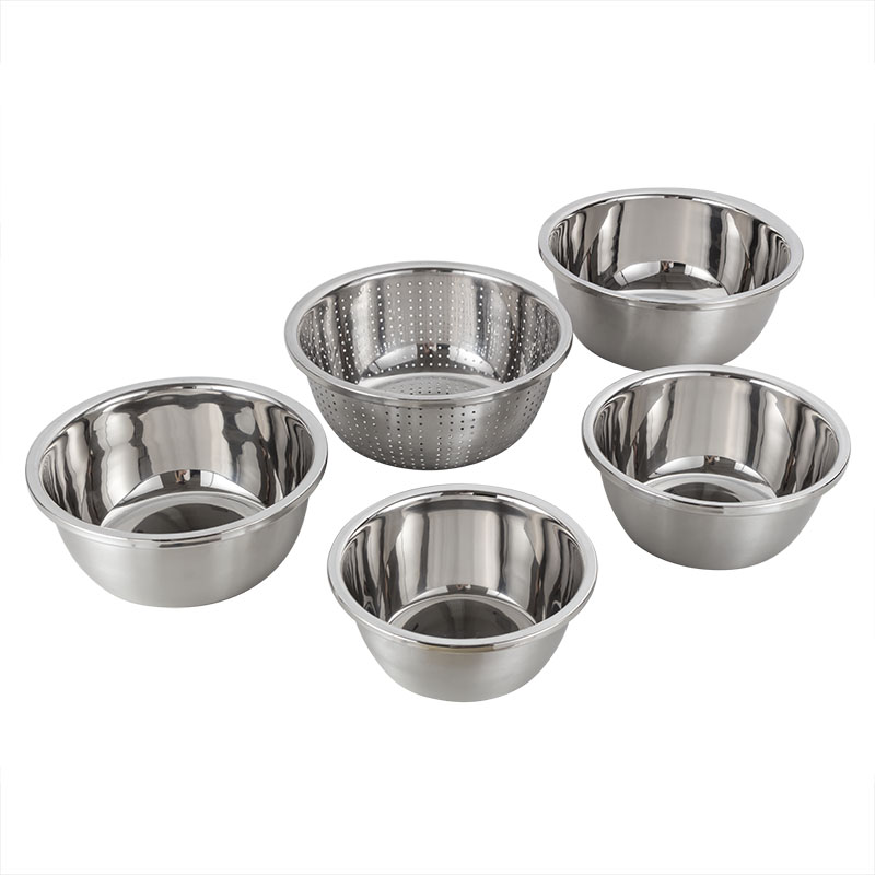 YUTAI  304 stainless steel mixing bowl set with colander 2