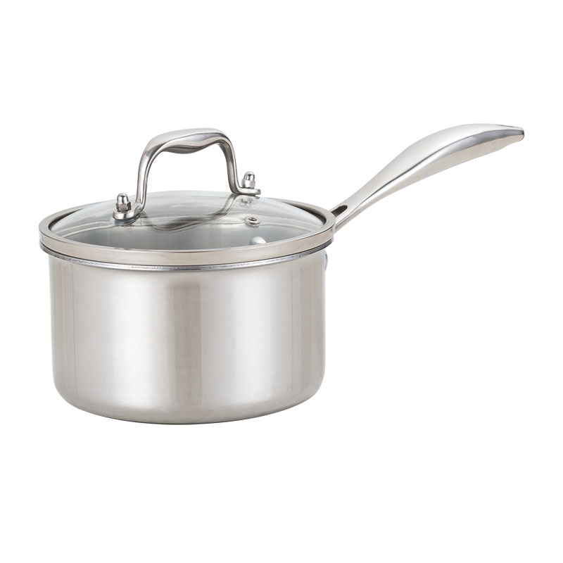 YUTAI High Quality 3-Ply Stainless Steel Saucepan with Lid 2