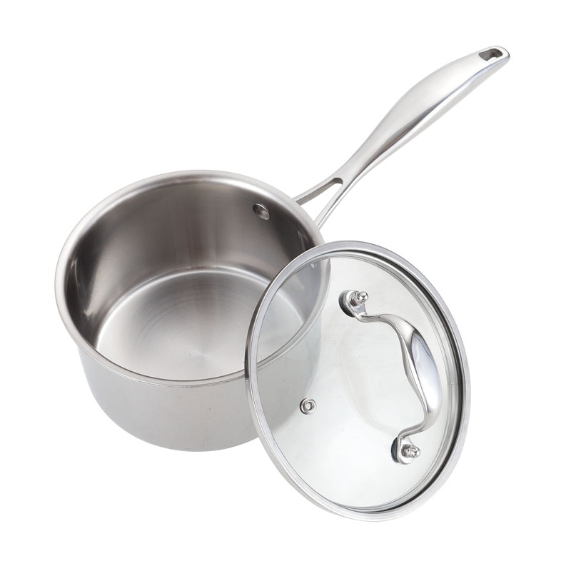 YUTAI High Quality 3-Ply Stainless Steel Saucepan with Lid 4