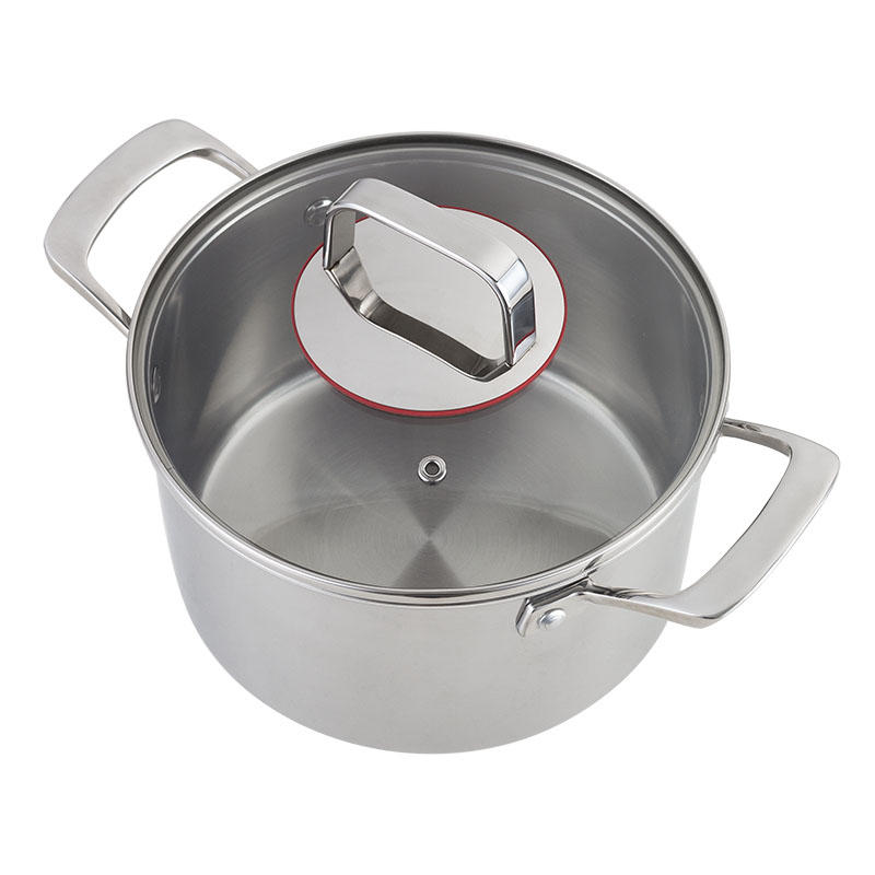 YUTAI factory Tri-Ply clad Stainless Steel  cookware stockpot 2- 4 Qt 3