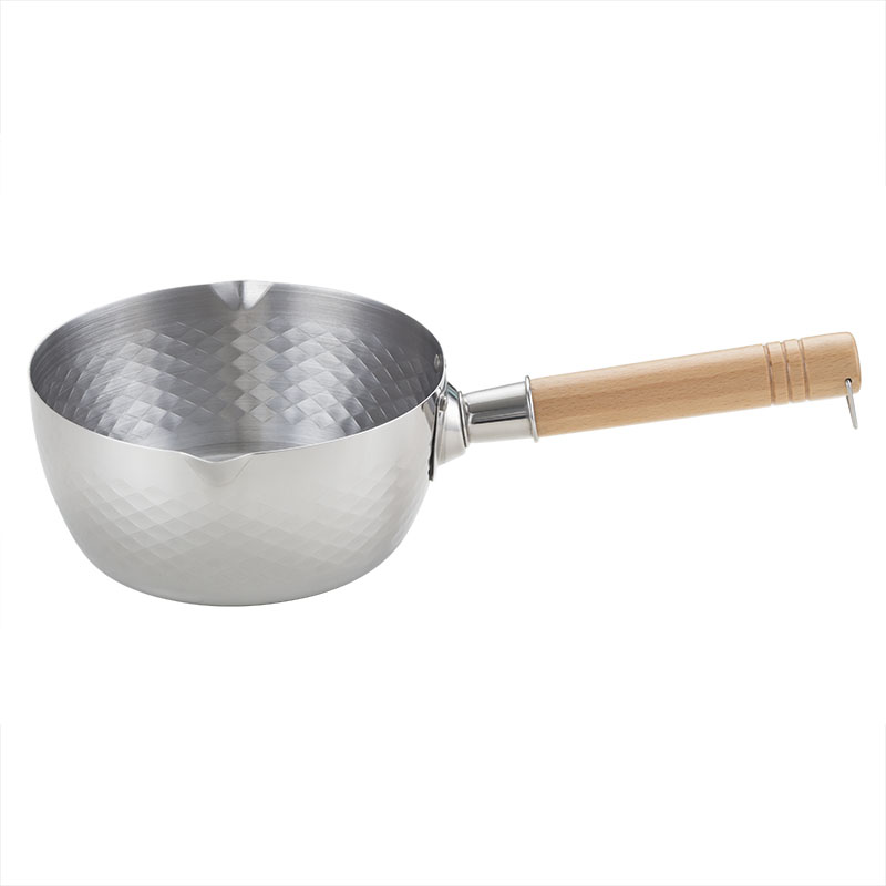 Yutai 2 Quart Stainless Steel Traditional Japanese Saucepan with Wood Handle 1